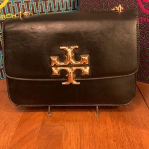 Tory Burch Medium Camera Shoulder Convertible Crossbody Black NWOT